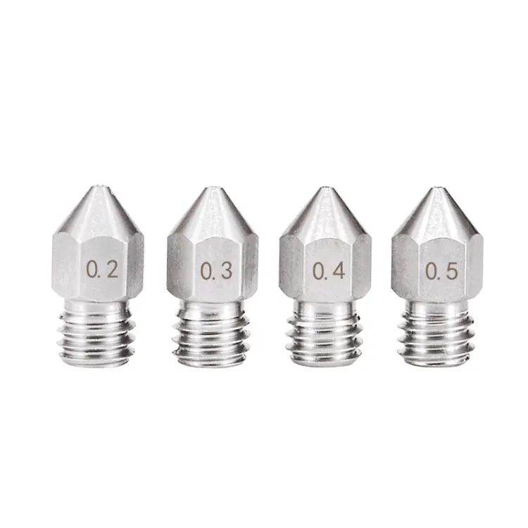 GIULY 3D Printer Stainless Steel MK8 Nozzle 13*6mm for 1.75 Filament