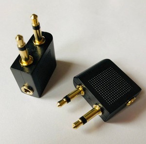 Hãng Hàng Không Tai Nghe Bộ Chuyển Đổi Máy Bay Ổ Cắm Tai Nghe Bộ Chuyển Đổi Kép 3.5 Mm Jack Cắm Hãng Hàng Không Tai Nghe Tai Nghe Adapter Chuyển Đổi 2in1 - Product Image 4