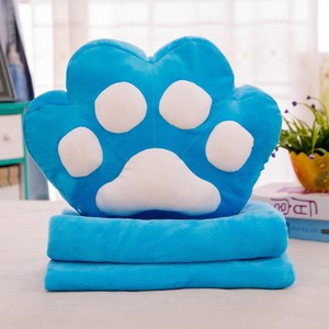 2-1 Zampa della peluche Cuscino Con Coperta di Peluche Morbido Peluche Giocattoli Figura bambola Cane Capretti Del Bambino Dei Bambini regalo di compleanno - Product Image 6