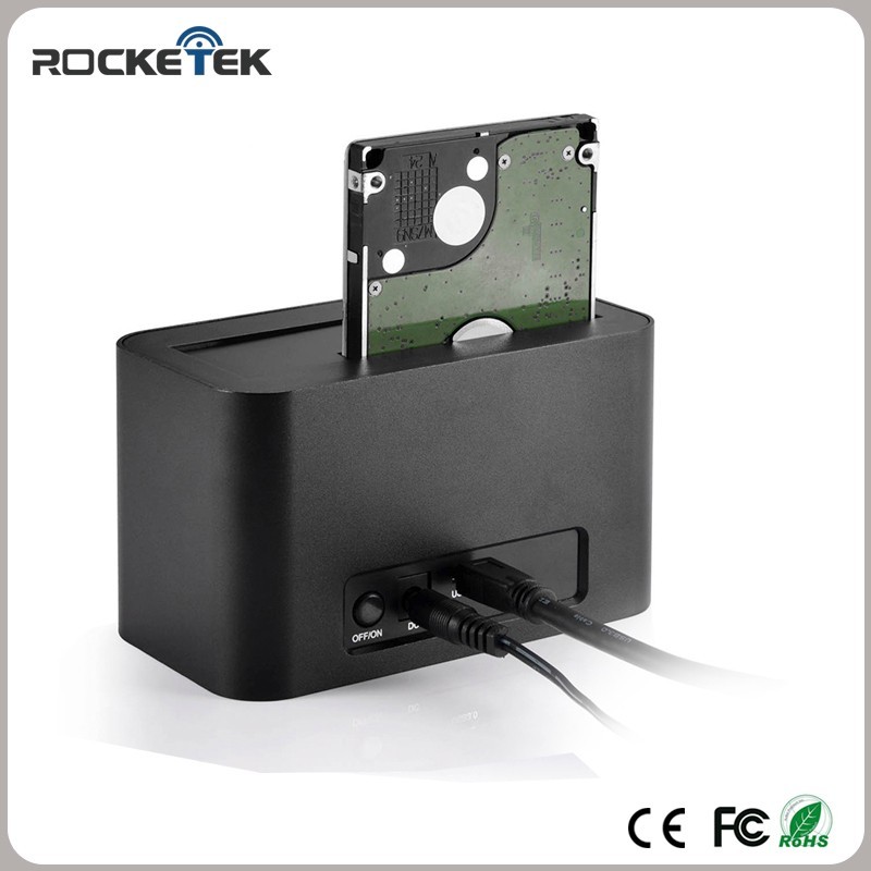 USB3.0 vers SATA Disque Dur 2.5 et 3.5 Pouce en aluminium HDD Station D'accueil pour Disque Dur Duplicateur/Cloner Fonction
