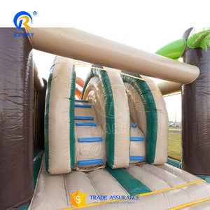 Venta al por mayor directa de fábrica: Combo inflable de obstáculos de <span class=keywords><strong>jungla</strong></span> con tobogán y túnel, juegos deportivos inflables para parques de atracciones - Product Image 2