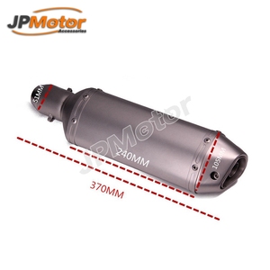 Silencieux d'échappement universel 51mm, JPmotor, en acier inoxydable, tube silencieux, pour Moto, motocyclette