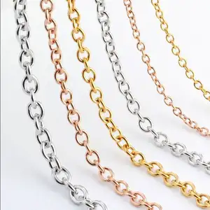 Wholesale Simple Various Sizes O Shaped Stainless Steel Chain