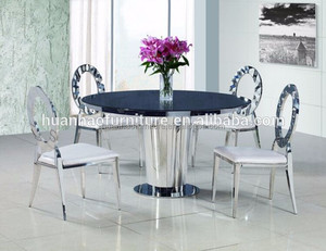 China muebles para el hogar ronda losa de mármol de mesa con <span class=keywords><strong>Lazy</strong></span> <span class=keywords><strong>Susan</strong></span> últimos diseños de mesas de comedor - Product Image 3