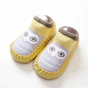 Chaussettes <span class=keywords><strong>pour</strong></span> <span class=keywords><strong>nouveau</strong></span>-nés, chaussons souples, avec semelle en cuir, <span class=keywords><strong>pour</strong></span> bébé - Product Image 3