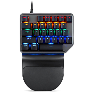B2C Ecommerce Hot Sale K27 Handheld <strong>USB</strong> Wired Gaming Mechanical <strong>Keyboard</strong> with Blue Switch Backlight - Product Image 2