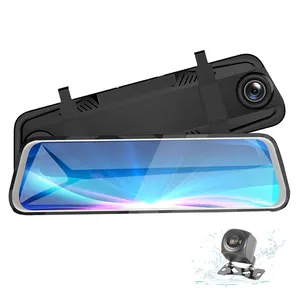 Camera Hành Trình Góc Rộng Màn Hình Cảm Ứng 10 Inch Camera Hành Trình Ô Tô Full HD 1080P Cảm Biến G Và Ghi Chu Kỳ Chiếu Hậu