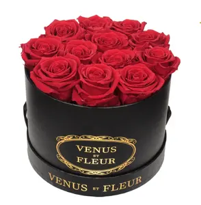 Bán Buôn Các Tông Không Thấm Nước Luxury Elegant Rose Vòng Bảo Quản Flower Bouquet Gift Bao Bì Hat Box