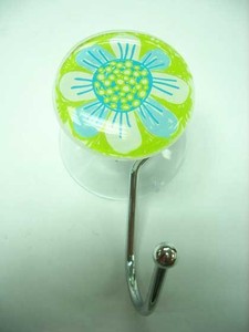 <b>Corner</b> Mounted Metal and <b>Glass</b> Bathroom Rack with Hooks for Hotel and Apartment Applications - Product Image 3