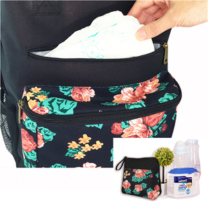 Negro ligero lujo más elegante bebé madre <span class=keywords><strong>maternidad</strong></span> para la venta grande niños de alta moda bolsa de pañales Nappy mochilas - Product Image 6