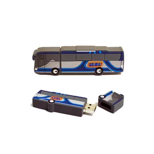 促销礼品棒定制汽车出租车校车造型usb闪存驱动器PVC USB驱动器