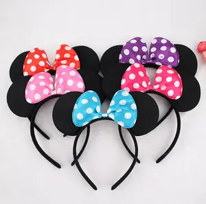 Nuevo Arco Mickey diadema ratón de dibujos animados los niños accesorios para el pelo diadema