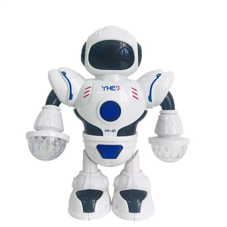 New Product Space Dazzling Led Light Music Dancing Robot Toy