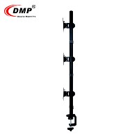 Support triple pour ordinateur DMP MDM003V ergonomique, taille 13"-27", bras de moniteur de bureau, support d'ordinateur fabriqué dans le Zhejiang