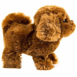 <span class=keywords><strong>D080</strong></span> bán buôn ODM OEM nhà máy pin hoạt động Puppy con chó sang trọng trẻ em Đồ chơi đi bộ sủa màu nâu sẫm Pin hoạt động động vật sang trọng - Product Image 2