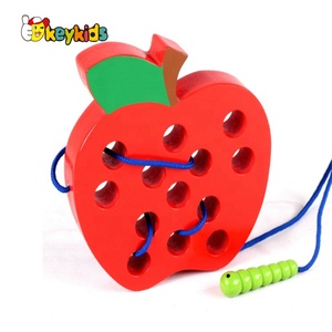 Nueva llegada <span class=keywords><strong>gusano</strong></span> comer piña juguete de <span class=keywords><strong>madera</strong></span> de roscado para bebé desarrollo temprano W11E092 - Product Image 4