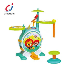 Pädagogisches maschine musical instrument kunststoff jazz drum set für kinder