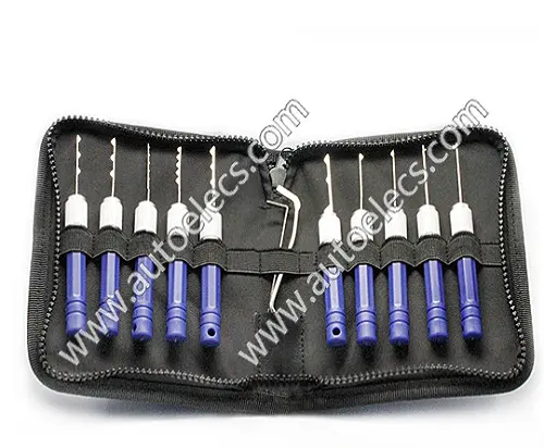 12pcs Lock Pick Set Plane Electronic Key Lock Picking Tools Quick Lock Opener Tools