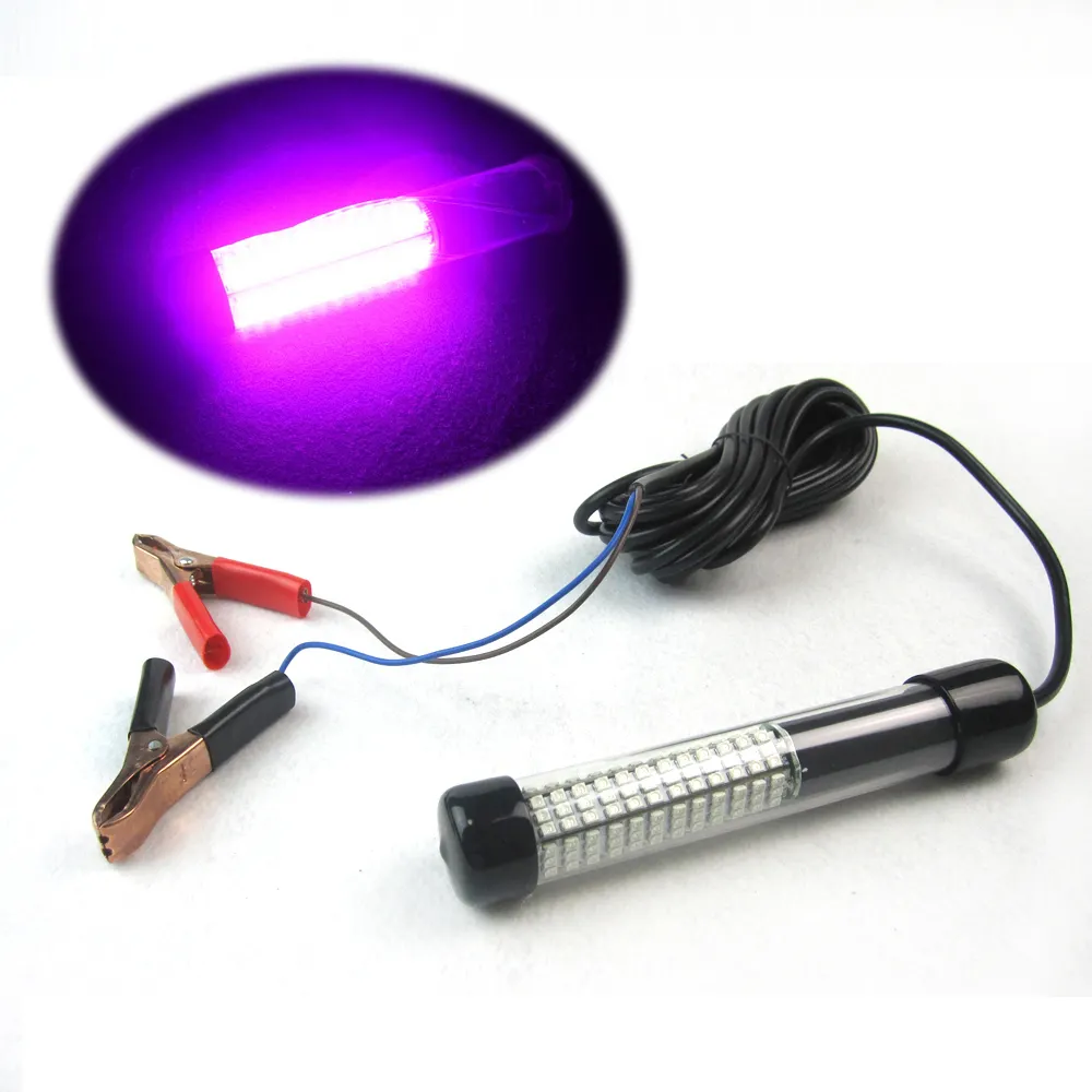 Benutzer definierte IPX68 12V LED UV Schwarzlicht Unterwasser-Tauch-Nachtboot-Angels chein werfer