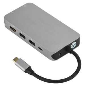 10 in 1 <span class=keywords><strong>USB</strong></span> Tipo-<span class=keywords><strong>C</strong></span> a HDMI VGA Audio <span class=keywords><strong>Aux</strong></span> RJ45 Gigabit e PD di ricarica carta di DEVIAZIONE STANDARD TF lettore di e 3 USB3.0 Hub per MacBook e più - Product Image 3