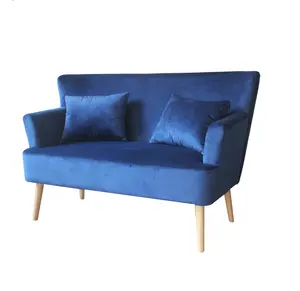 Hotel Sofa Living Room SofaためHome、Lounge Sofa Chair Velvet Sofa、2 Seaters Sofa Chair High Back Sofa Wholesale