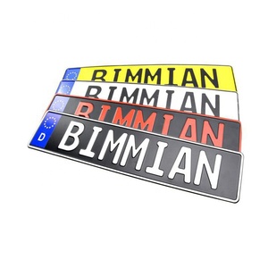 Placa de matrícula de aluminio europeo, placas de matrícula en blanco, película reflectante personalizada, líneas de onda, número de placa - Product Image 3