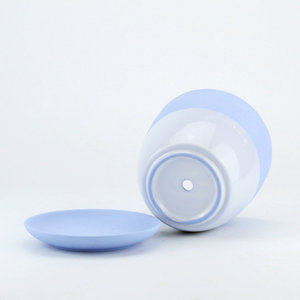 Demi de cerámica pequeña dimensión decorativa barato maceta con bandeja impermeable - Product Image 4