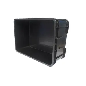 Heavy Duty Plastic Nestable Moving Crates Stackable Turnover Storage Box For Transportation