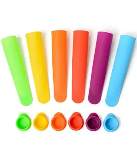 Hot Bán Dùng Một Lần Ice Cream Popsicle Khuôn Silicone Ice Pop Khuôn Popsicle Khuôn Tái Sử Dụng Dễ Dàng Phát Hành Ice Pop Maker