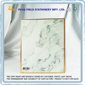 ที่มีคุณภาพสูงพิมพ์กระดาษฟอยล์สีทองปกหินอ่อนเกลียวผูกพันแรงบันดาลใจวารสาร - Product Image 6