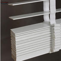 Alta calidad 50mm inalámbrico Faux Frau persianas de madera ventana listones persianas listones utilizados para la decoración del hogar