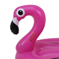 Flotador Inflable de Piscina en Forma de Flamenco para el Verano y la Playa, Juguetes para Fiestas de Piscina, Tumbona Flotante para Montar sobre el Agua