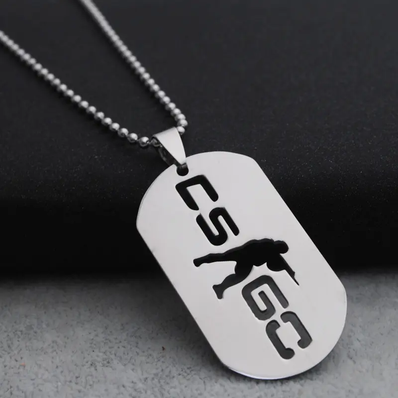 Games Sroundding Jewelry Stainless Steel CS GO Necklace For Men CSGO Pendant Neckless