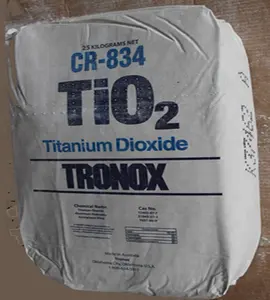 Poudre blanche de TiO2 de qualité brut, Pigment en oxyde de titane pour PVC et Polyolefin, utilisé avec Tronox CR-834