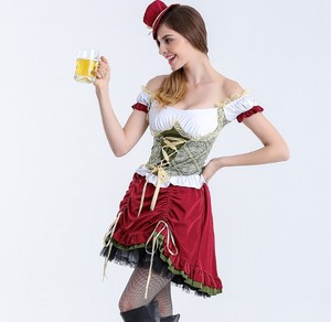 Soutien-gorge allemand Oktoberfest d'Halloween <span class=keywords><strong>Costume</strong></span> de Cosplay de femme de chambre traditionnelle <span class=keywords><strong>bavaroise</strong></span> - Product Image 3