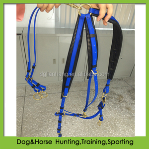 Australisch Design Nylon Borstkraag Duurzaam Uithoudingsstijl Paardenhalsters Met Pvc Martingale Plaat Australisch Zadel Geïnspireerd - Product Image 2