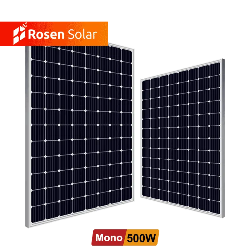 रोजेन मोनो सौर सेल पैनल कंटेनर के लिए 400 W 460 W सौर पैनल 500 W घर सौर प्रणाली