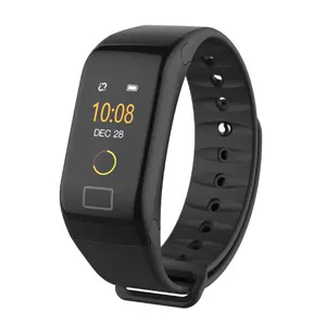 Wholesale Color Screen F1 Plus Smart Bracelet Waterproof Fitness Tracker F1 Smart Wristband with Heart Rate Monitor