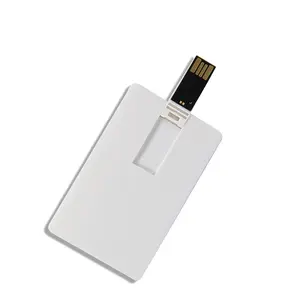Beyaz Kredi Kartı Banka Kartı Şekil USB 2.0 Flash Sürücü Pendrive 8 gb