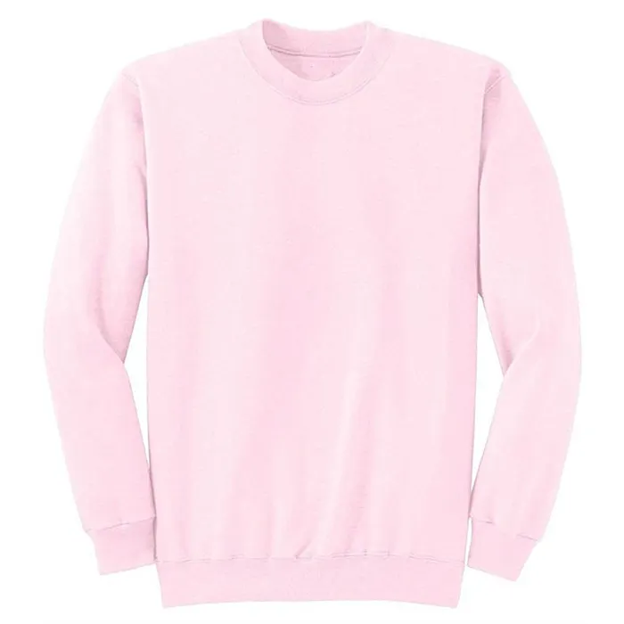 Groothandel Roze Sweatshirt Crewneck Sweatshirt Mannen Leeg Hoodies Vintage Hoodie Sweater Custom