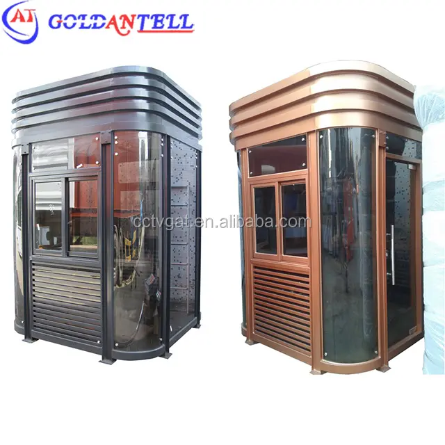 Luxury Prefab Sentry Box / Community Guard House With Working Desk / Light Equipped Complete