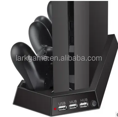 2023 Charging Dock station For PlayStation 4 For PS4 All-In-One Dual Cooler Fans Cooling Station Vertical Stand