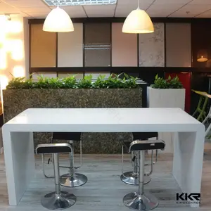 Contador de barra comercial personalizado, design moderno para bar de cozinha