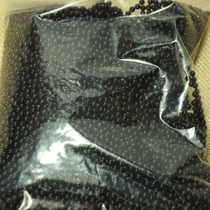 Perles noires artificielles de 3 mm sans trou, petites perles d'imitation en plastique ABS - Product Image 3