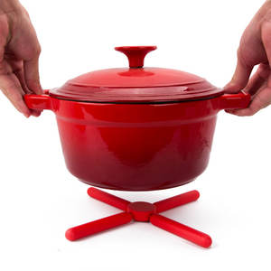 Trivets ซิลิโคนพับได้กันลื่น Trivets ชามซิลิโคนพับได้,ที่วางหม้อ,แผ่นรองทำอาหารร้อน - Product Image 6