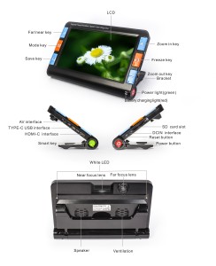 Lente d'Ingrandimento Digitale Portatile con Autofocus da 7 Pollici per Studenti RS700X Plus - Product Image 5