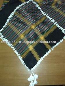 Élégant ethnique arabe écharpe doux coton Viscose Long motif à carreaux à la mode classique toile pour été hiver Logo personnalisé - Product Image 2