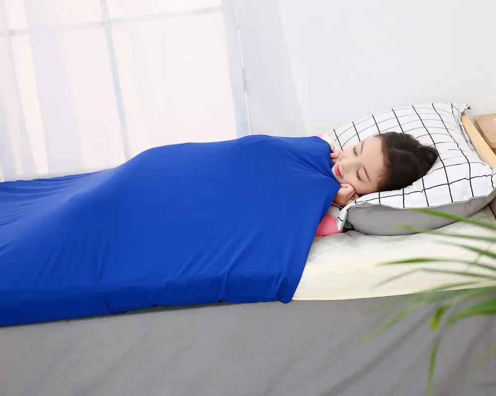 子供のためのより安い感覚ベッドシーツ加重毛布の代わりに通気性のある伸縮性のある圧縮