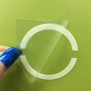 Pegatinas luminosas con forma de anillo circular troquelado personalizado, pegatinas luminosas con interruptor en la oscuridad para pared, luz verde