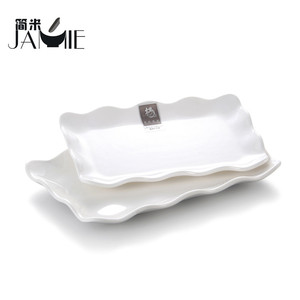 Toute vente pas cher de haute qualité 100% plaque de mélamine fast <span class=keywords><strong>food</strong></span>, irrégulière rectangulaire plaque - Product Image 1
